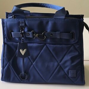 Shawn Killinger x IHKWIP The Superstar Satchelwith Multi-Straps.  Midnight Navy